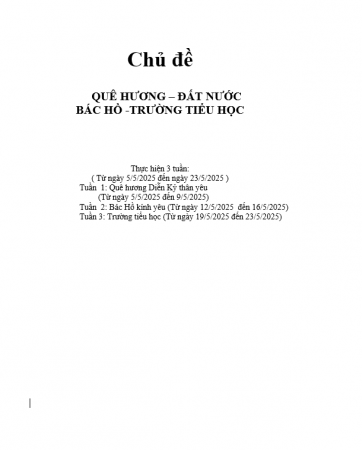 MT KH Quê hương 5h