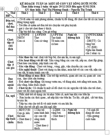 TUẦN 16