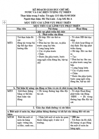 KH NƯỚC HTTN
