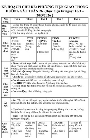 Tuần 26