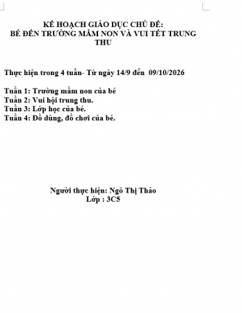 khgdcđ trường mn