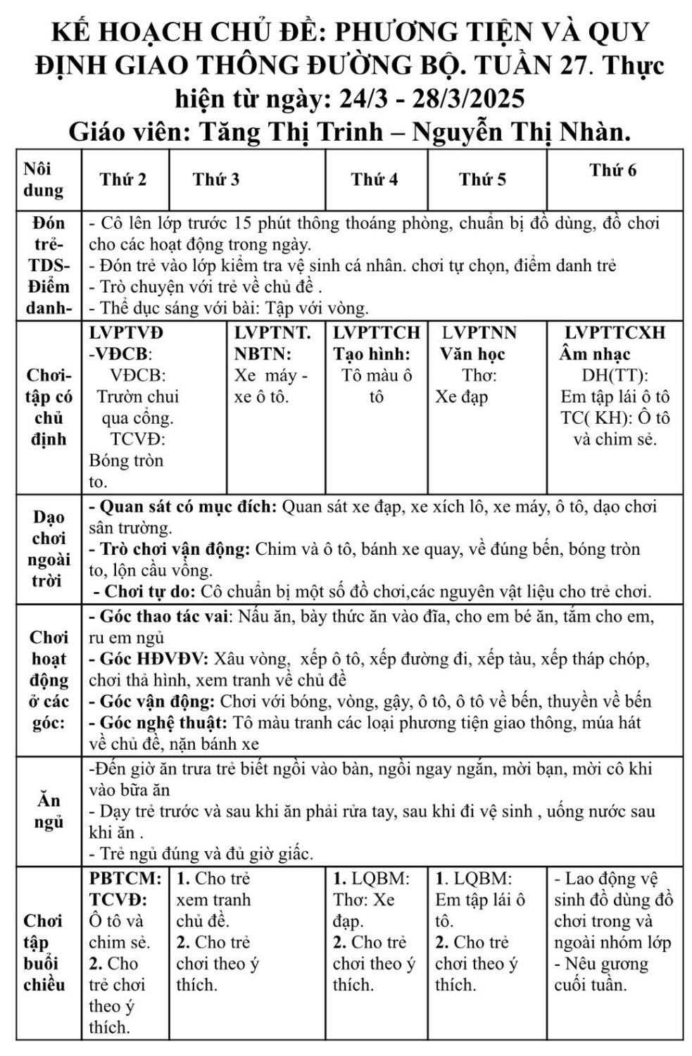 Tuần 27