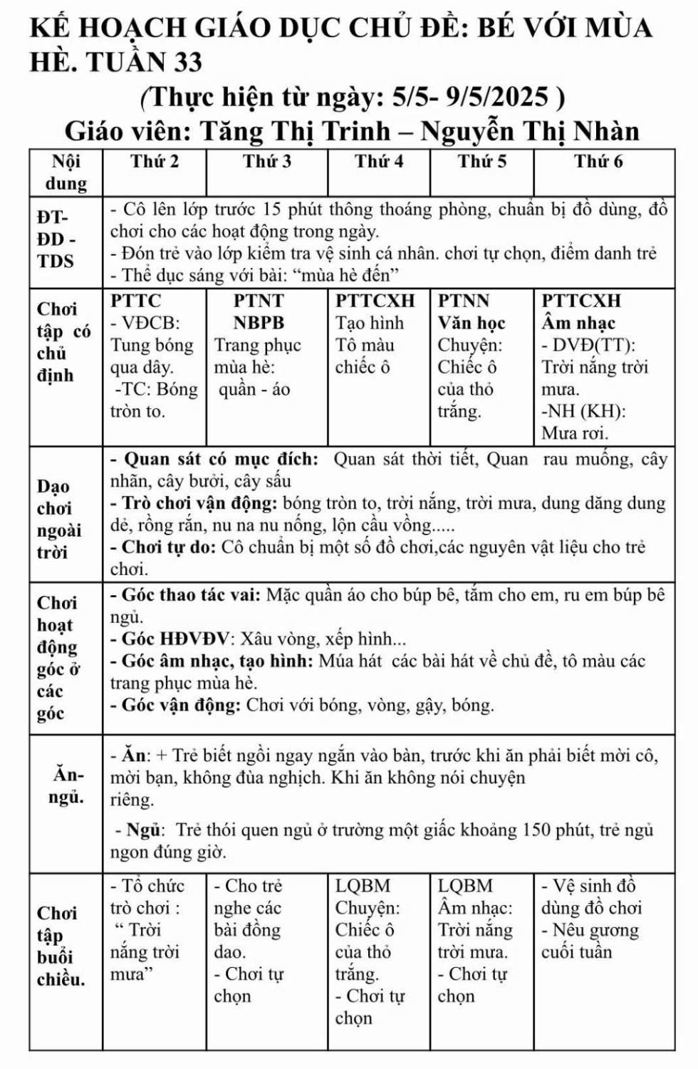tuần 33