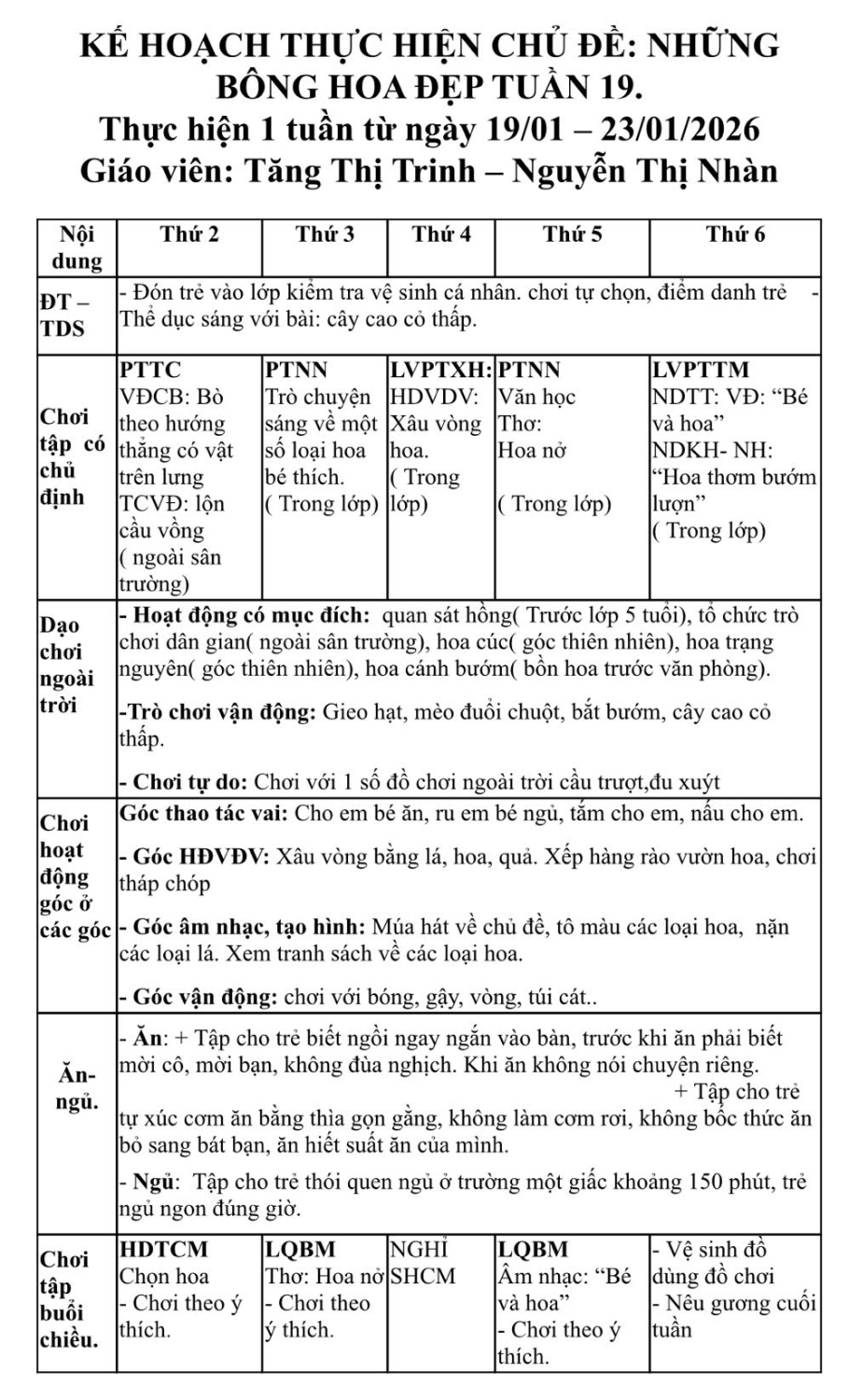 Tuần 19