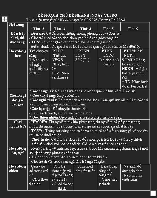 KH TUẦN 24