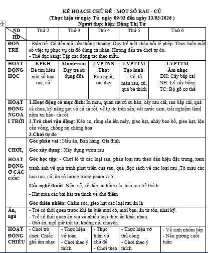 rau   củ