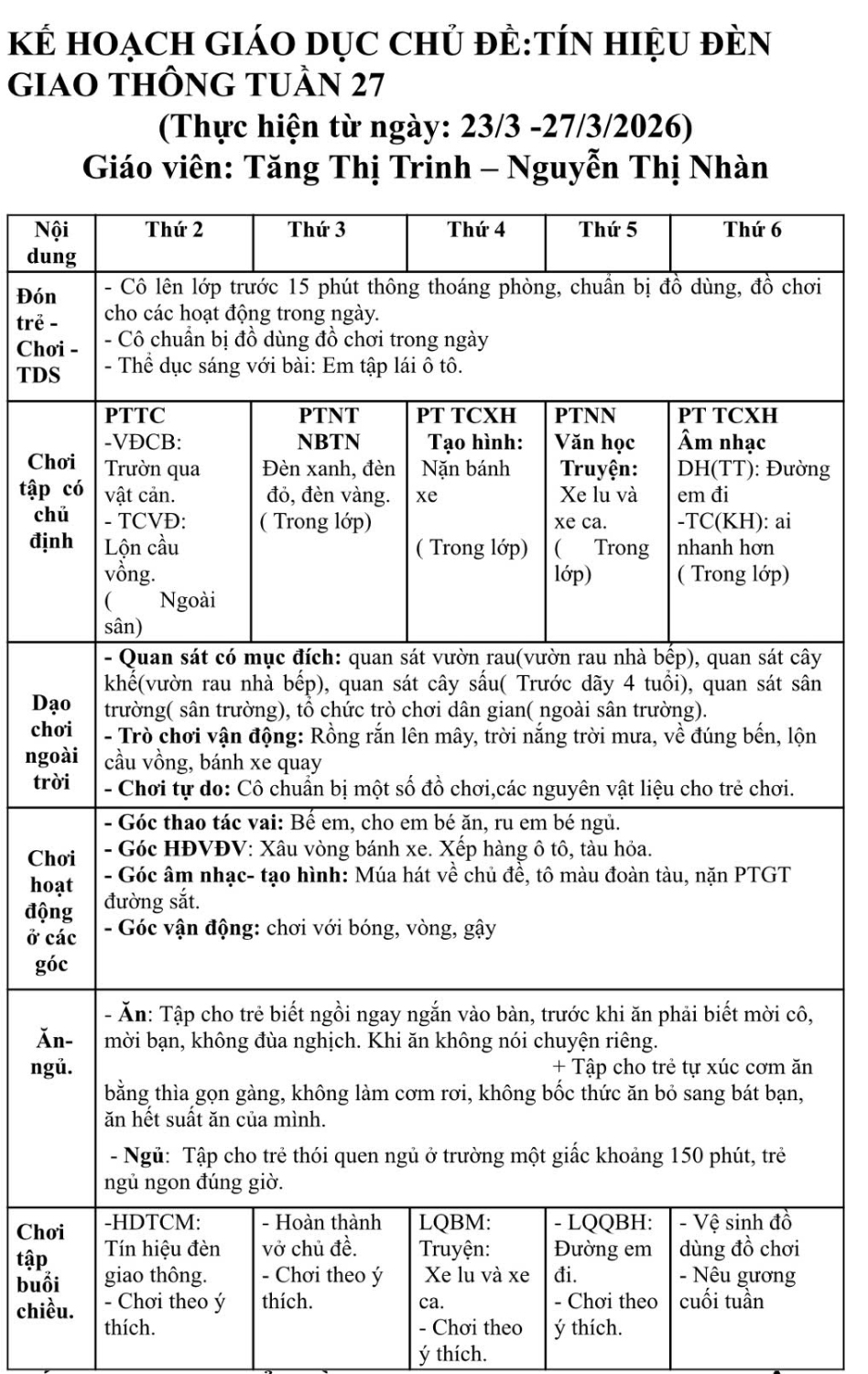Tuần 27