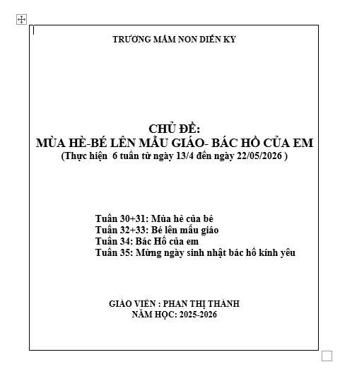 ảnh bìa mùa hè