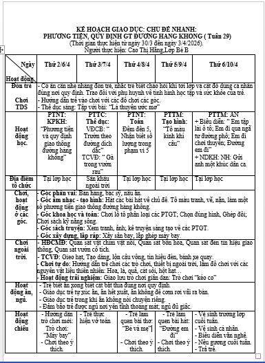 KHT 29- CĐ giao thông- Bé B