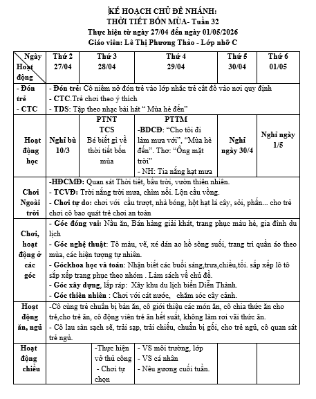 Tuần 32 4c